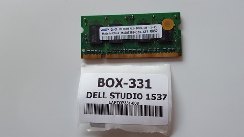 Dell Studio 1537 RAM Memory 1GB PC2-6400 DDR2 Samsung M470T2864QZ3-CF7 Genuine - Picture 2 of 5