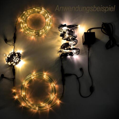 diLED 80 LED warm-weiß Lichterkette Lichterregen Eisregen System LED Party Xmas - Bild 4 von 7