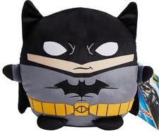 DC Cuutopia Batman Plush Toy, Super Hero Soft Rounded Pillow Doll, 10-inch