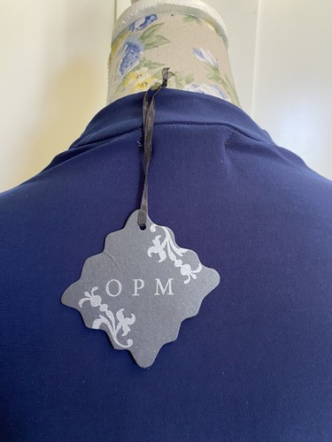 OPM Navy Jersey Maxi Dress Size 10 BNWT Wedding Cocktail Evening - Picture 6 of 7