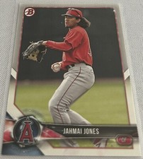 2018 Bowman Baseball Prospects Jahmai Jones Los Angeles Angels base card #BP144