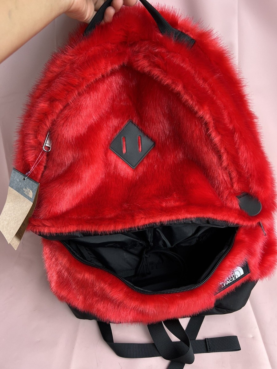 thug 様SupNorth Face Faux Fur Backpack New Supreme x The North Face Faux Fur Backpack Black Bag Fall