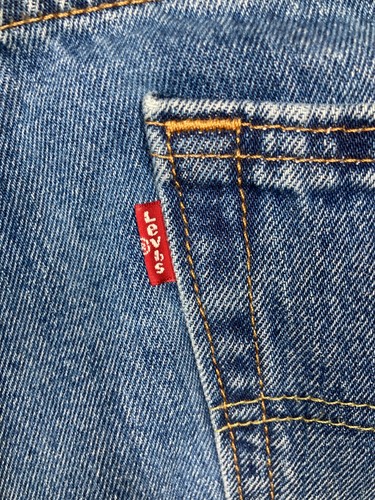 Levis 550 Jeans Mens 34x30* Blue Straight Medium Wash 100% Cotton Denim STAINS - 第 16/22 張圖片