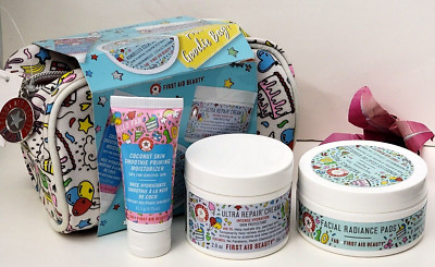 First Aid Beauty FAB Goodie Bag! Facial Pads, Ultra Cream, Priming Moisturizer