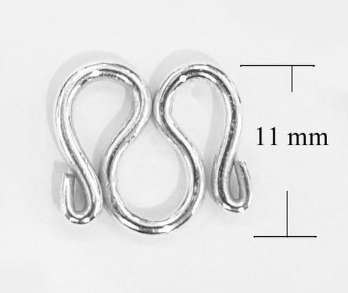 STERLING SILVER " M " CLASP LOCK THAI BAHT CHAIN ( 2 SIZES TO CHOOSE ) #B5 - Picture 4 of 4