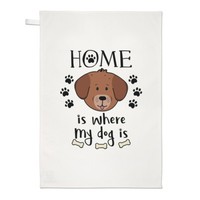 Home Is Where My Dog Is Geschirrtuch SpüLlappen - Welpe Lustig