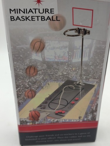 Table Top Basketball Game with Flip Action Ball Launcher Magnetic Scoring Pieces - Picture 4 of 4