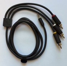 Genuine Microsoft Zune MP3 Player AV Audio Video Output Cable 9DX-00001 OEM NEW