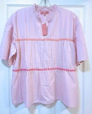 Small Simply Southern Top Wide Sleeves / Light Pink Casual