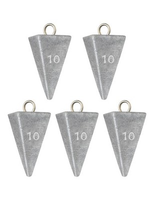 BLUEWING 2lb Box Pyramid Sinkers Lead Fishing Weights #04 10oz, 3 Pack,
