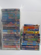 Classic Disney , Henson,Nickelodeon 24 VHS TAPE lot Tested working Great 