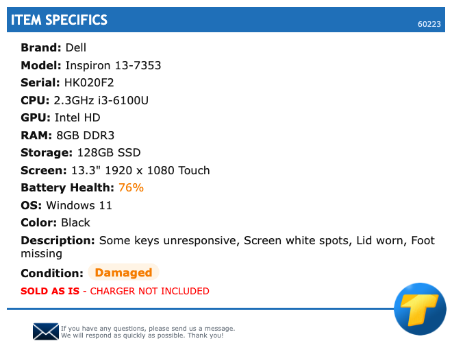 Dell Inspiron 13-7353 - 13.3
