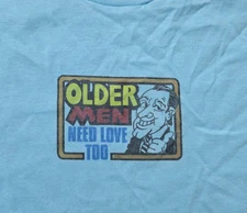 Vintage One Sided 80s T Shirt Sz L New Funny