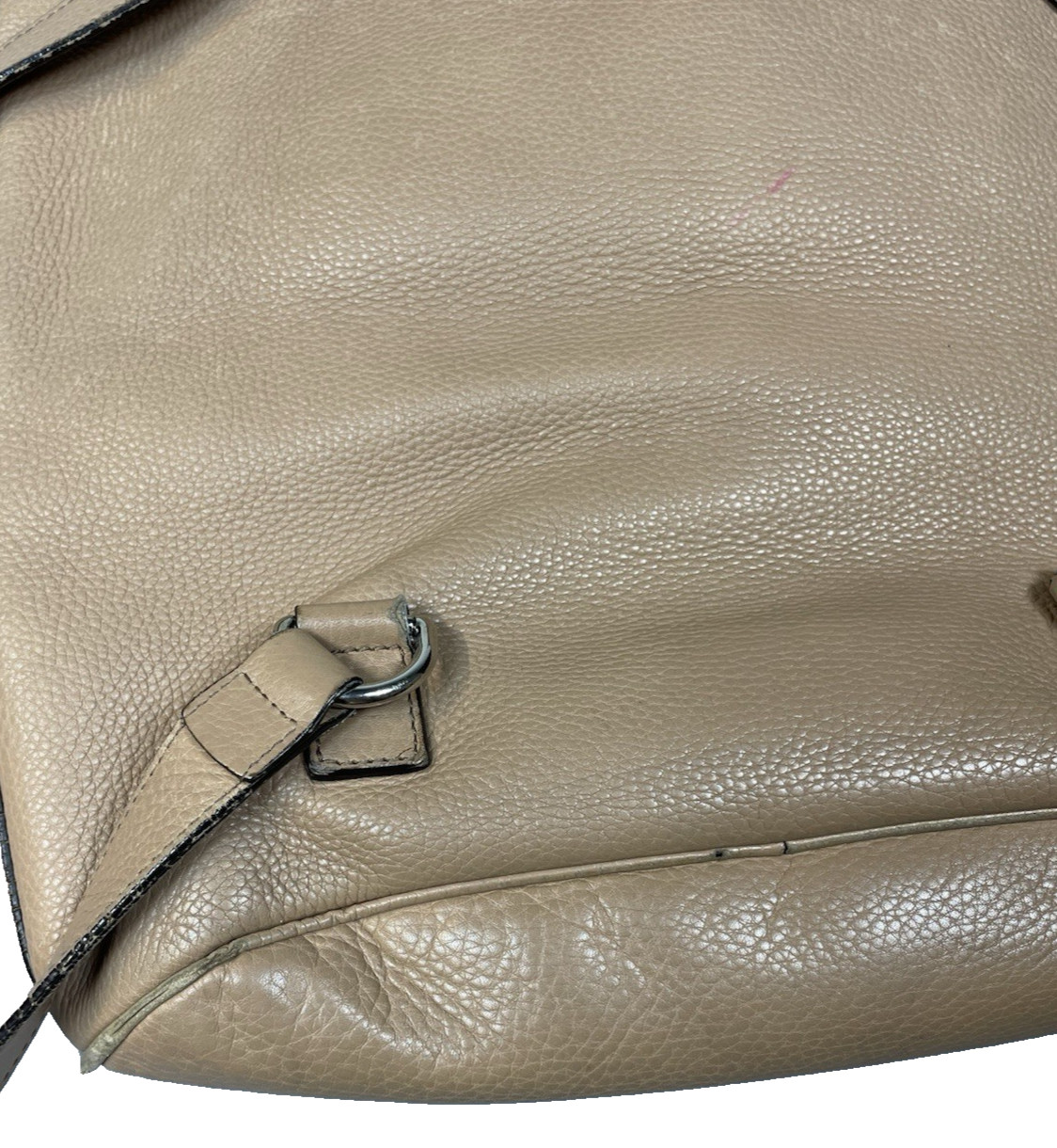 Gucci Soho Leather Drawstring Backpack Beige Pebb… - image 10