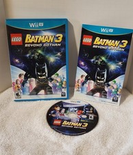 LEGO Batman 3 Beyond Gotham disk, manual, and case WII U