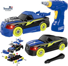 26 Pieces Take Apart Toys for Boys, Racing Car with Electric Drill, Sounds  Lig