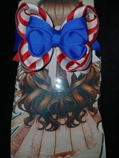 Perfect for 4th of July     Red, White  Blue Girls Hair Bow   Cute Patriotic