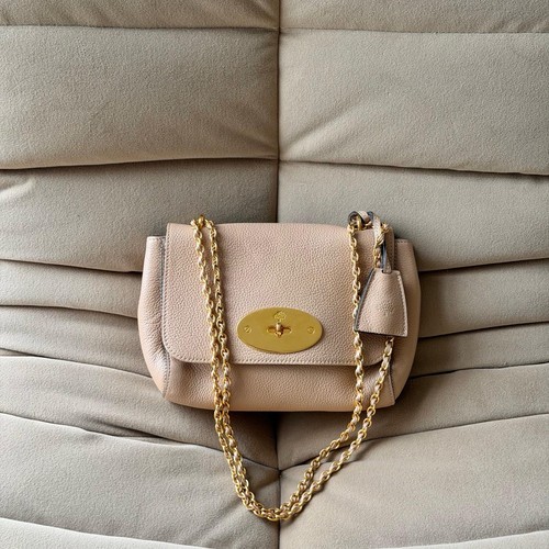 Mulberry Small Lily Bag in Rosewater Leather Gold Hardware