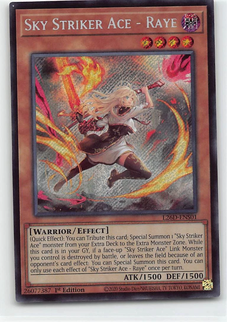 Sky Striker Ace - Raye L26D-ENS01 Legendary Modern Decks 2026 for