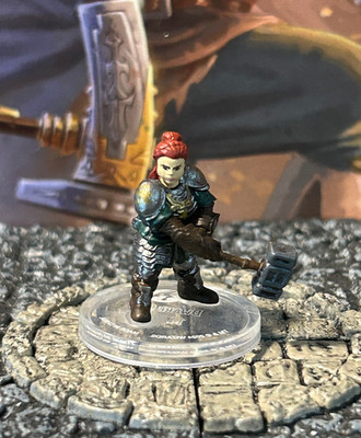 Dwarf 5E D&D Miniature Dungeons Dragons 50th Anniversary fighter cleric paladin