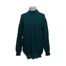 Strickpullover, Größe: 36/38, Grün, Angora/Nylon/Wolle, Einfarbig, Damen #IfD