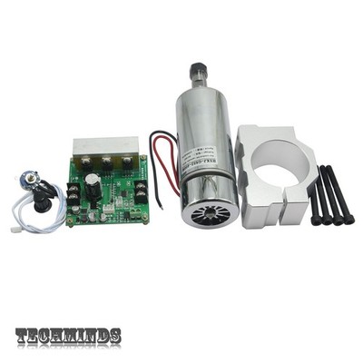 CNC ROUTER MILLING Air Cooled 0.4KW Spindle Motor+Mach3 PWM Controller+Mount TE