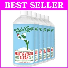 Sustainable Fruit & Vegetable Wash Spray - No Aftertaste - 34oz X 6 Bottles