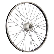 Laufrad 24 Zoll Vorderrad Fahrrad Felge vorn Shimano Nabendynamo DH-C3000 silber