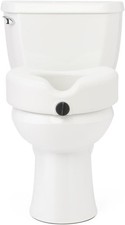 Medline 5" Elevated Toilet Seat Riser W/Microban Antimicrobial Protection for Se