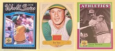 GENE TENACE, Oakland A's 3-card lot, World Series Champion 1972, 1973, 1974
