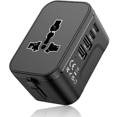 European Travel Plug Adapter, Travel Power Strip for US to EU France Germany ...