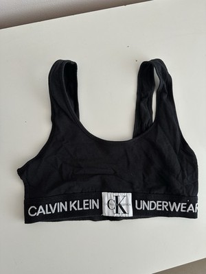Calvin Klein Bralette schwarz Logo