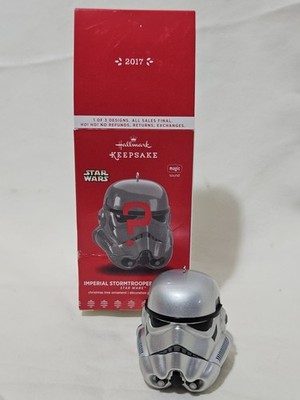 Hallmark Ornament 2017-Imperial Stormtrooper Surprise-STAR WARS-SILVER-Sound