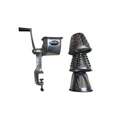 Carne/verdura de manivela manual de lujo de aluminio Griser de colección con 3 cuchillas de corte