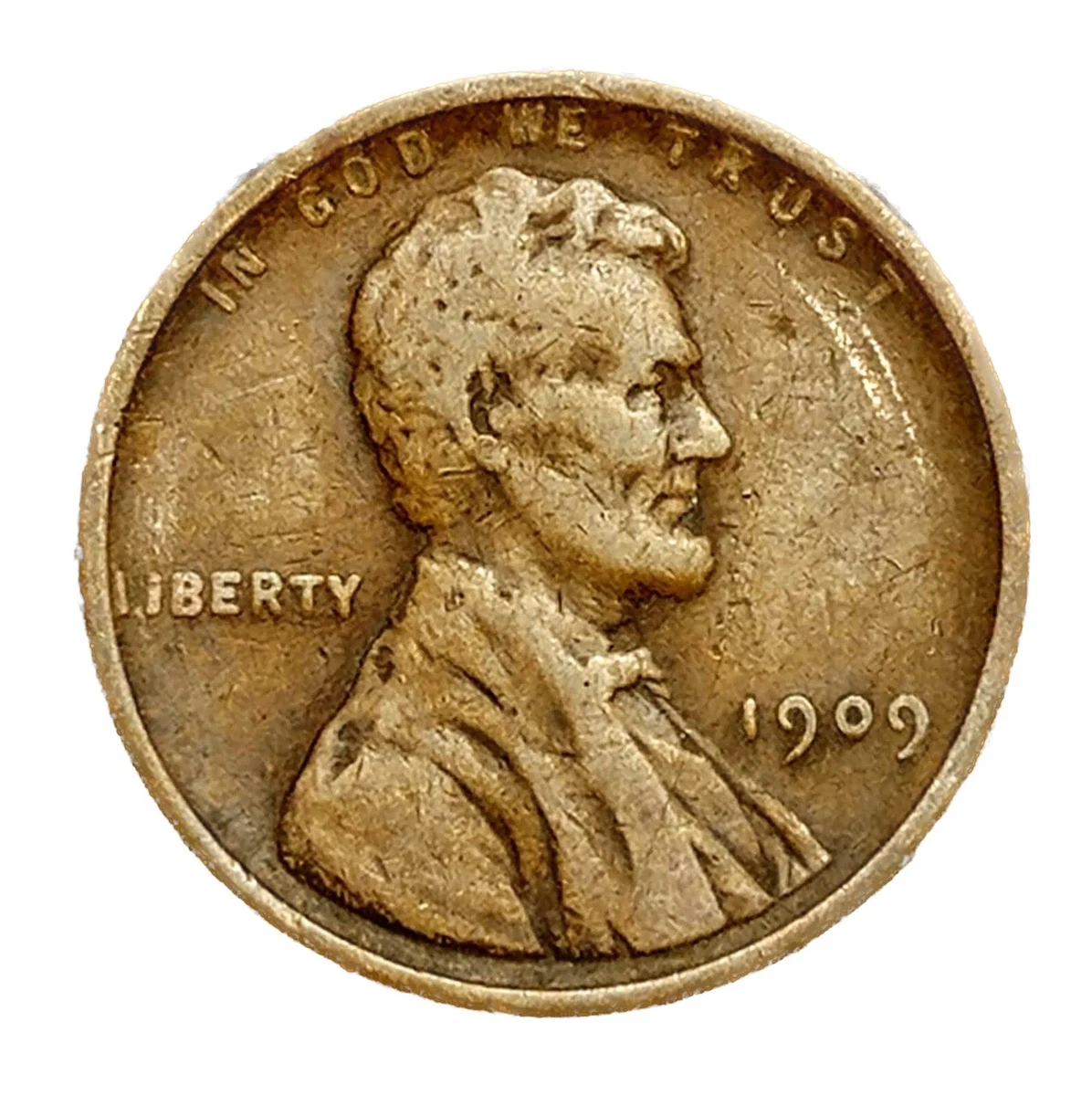 P 1 Graded 1909 Year Lincoln Wheat US Small Cents (1909-1958) for