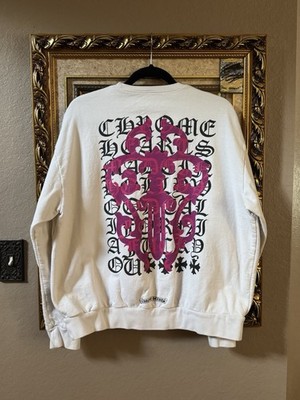 Chrome Hearts White Eye Chart Vine Dagger Crewneck Small