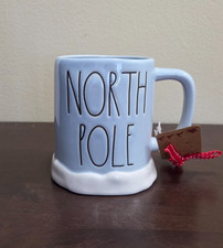 Rae Dunn Christmas Mug North Pole  Blue Winte...