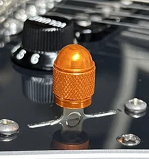 Kinnatone Stubby ORANGE BULLET Switch Tip Knob Strat tele Style Blade Style