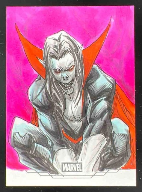 Topps Marvel Sketch Card Artist Signature Autograph Auto Dr. Michael Morbius 1/1