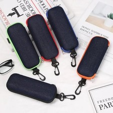 Portable Zipper Eye Glasses Sunglasses Hard Case Box Protector Hold Gift Large-