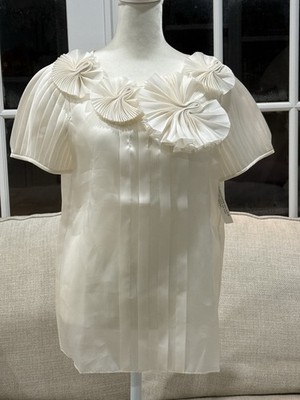 Oscar de La Renta Fall/Winter 2008 Collection Women's Silk Blouse - Size 8