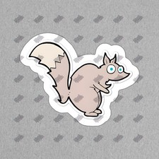 Cute Cartoon Squirrel Vinyl Sticker Adorable Animal Decal for 457808