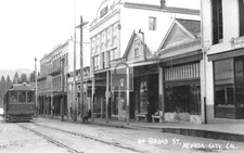 Broad Street Trolley Car Nevada City California CA - 8x12 Reprint