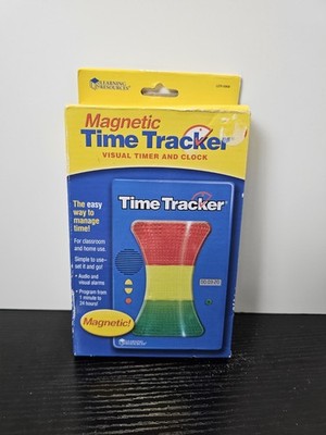 Learning Resources Magnetic Time Tracker Skill Learning Visual Color Audio NEW