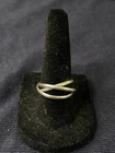 Vintage Sterling Silver 3 Strand Puzzle Ring Size 7