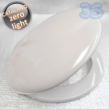 Sedile compatibile per wc ZERO LIGHT Catalano bianco europeo con cerniere in acc