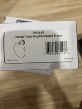 Delta Cassidy 79746-CZ Towel Ring Champagne Bronze