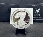 2021-W Type 2 Proof American Silver Eagle with OGP & COA! 1 Oz .999 Silver