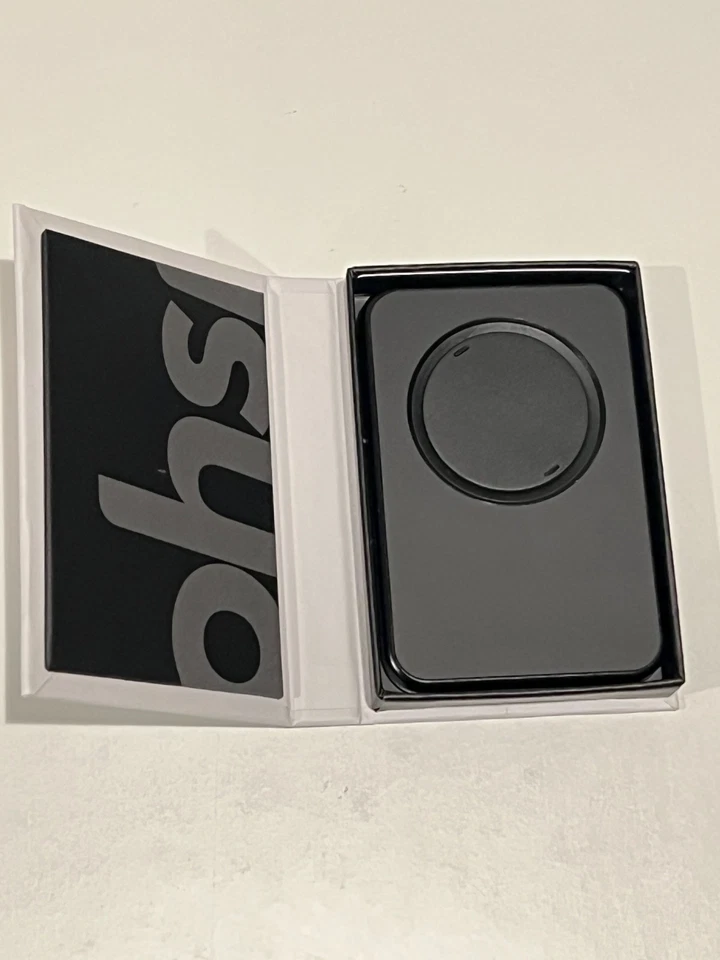 Cartera con tarjeta RFID con agarre magnético MagSafe para teléfono OhSnap Snap - negra Foto 2 de 3