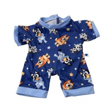 Build A-Bear Bluey Pajamas Bingo Muffin Blue Sleepwear Plush Stuffed Animal